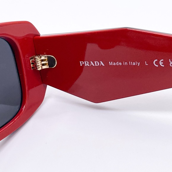 NEW PR17WS 12N5S0 PRADA SUNGLASSES SPR 17W RED UNISEX EYEWEAR PRADA PR 17WS - Picture 14 of 15